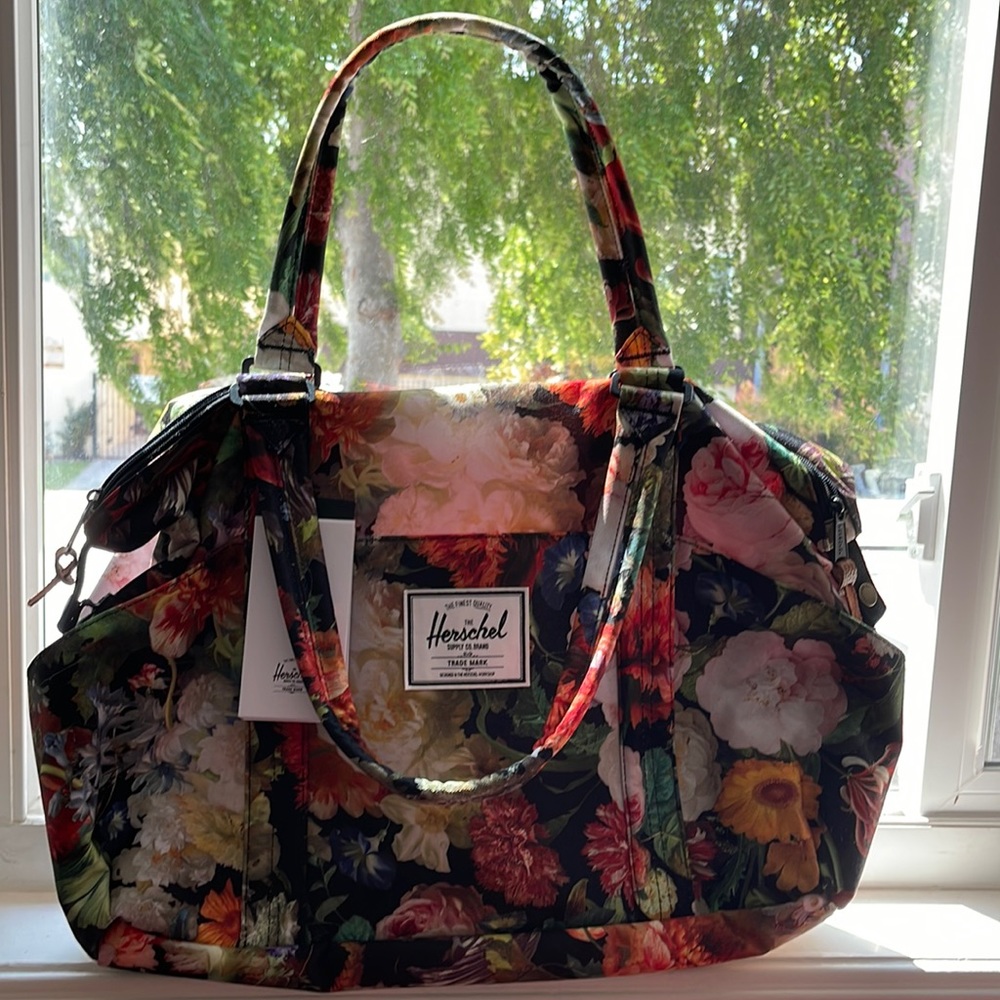 Herschel Supply Co. Herschel Strand Duffle Bag Floral Print Travel Carry On Tote